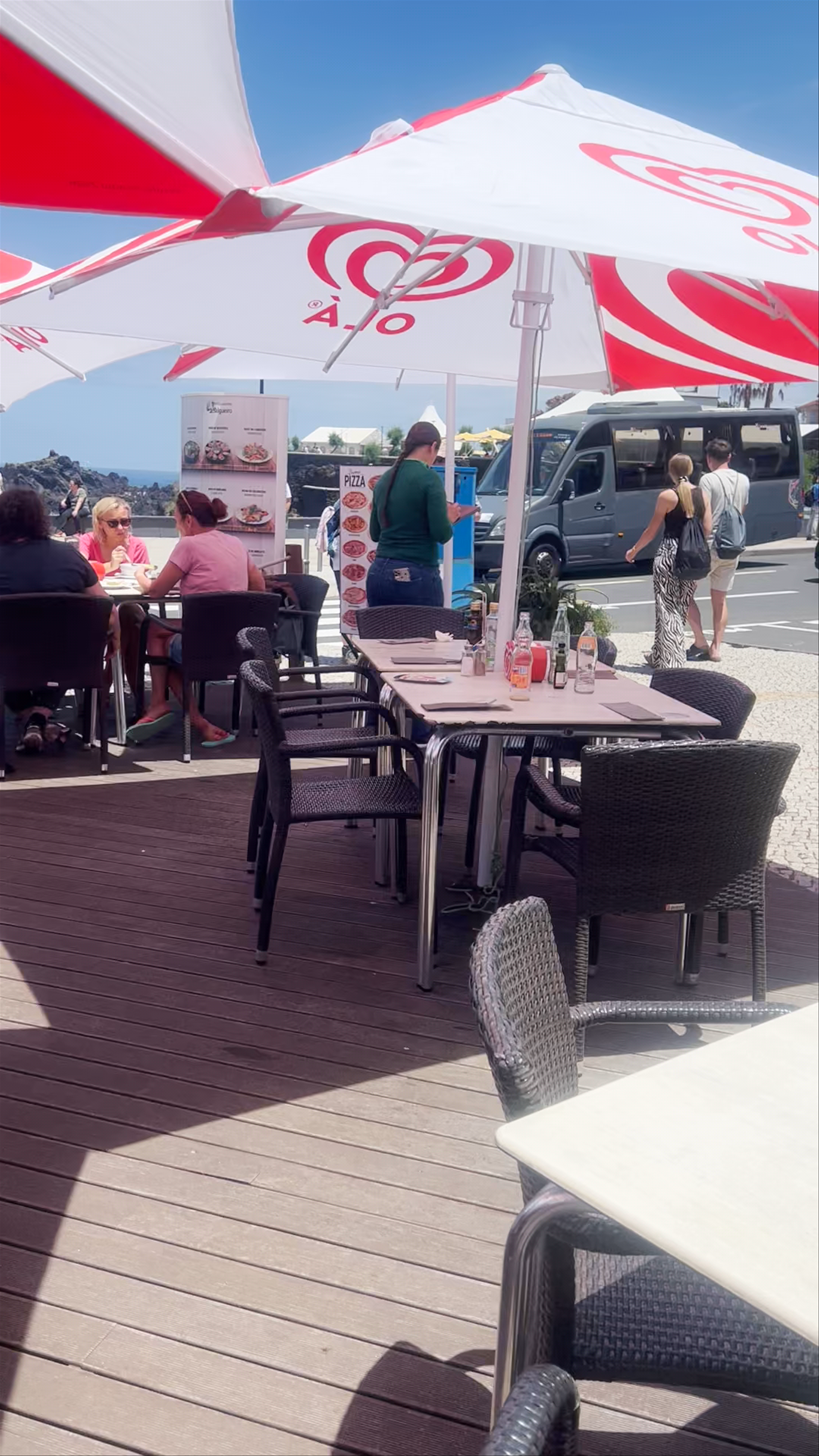 Sunny Outdoor Dining at Snack-Bar Restaurante Salgueiro, Porto Moniz, Madeira