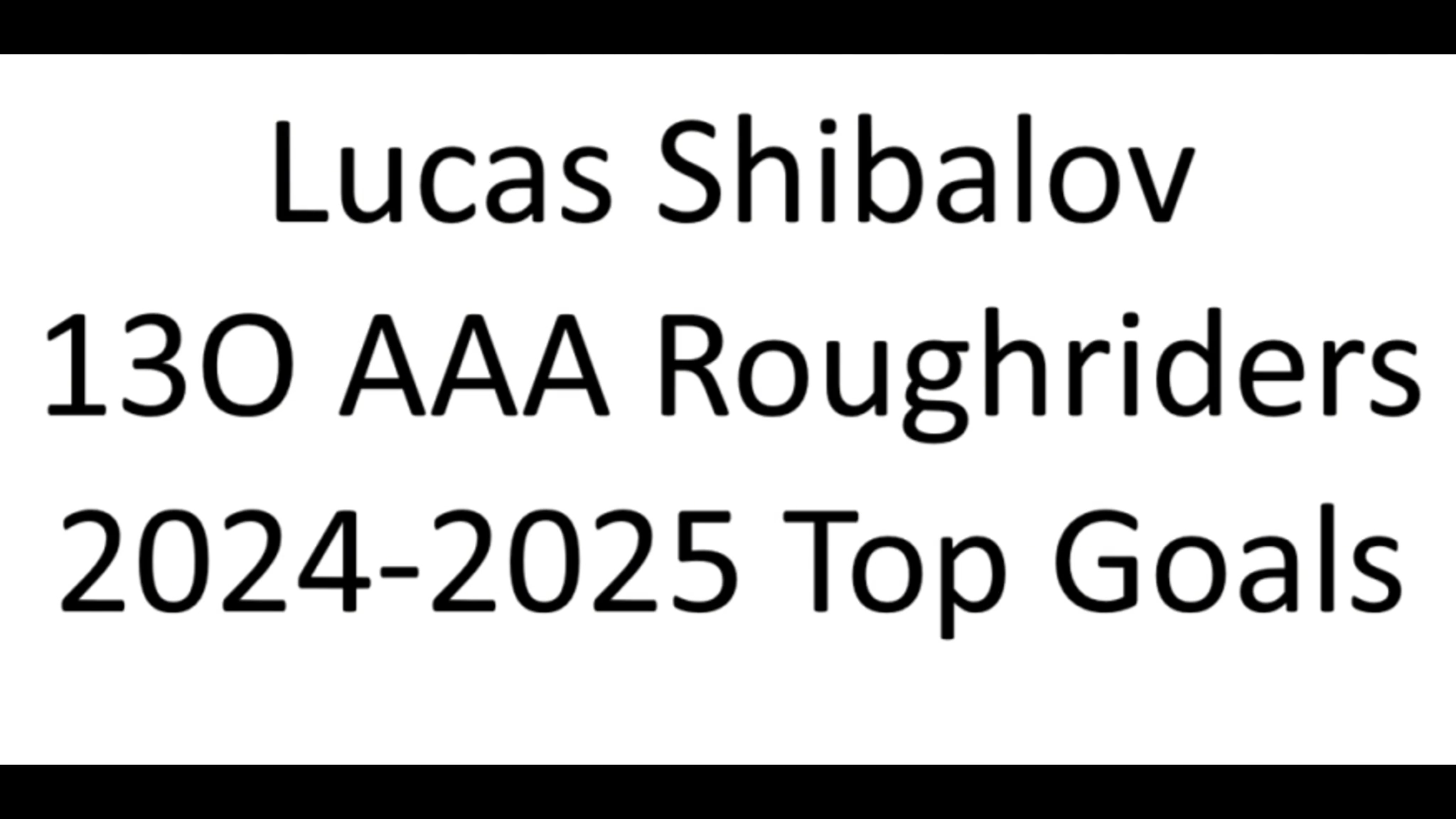 Lucas Shibalov's Top 15 Goals: 2024-2025 Season Highlights