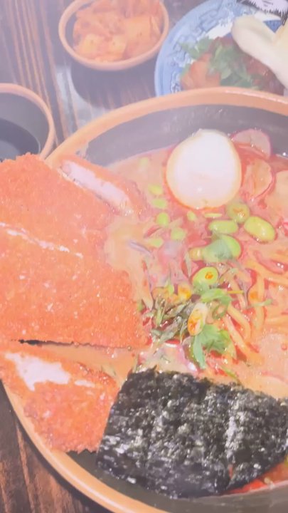 Big Trouble - Spicy Chicken Katsu Ramen, Pork Belly Steamed Buns, small kimchi - Noodles Near Me - Hattiesburg, Mississippi