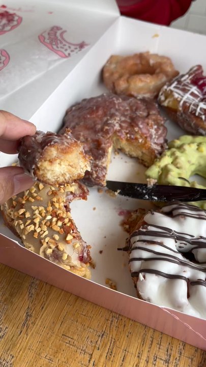 Stan's Donuts & Coffee - Taste testing with sips of coffee in between to cleanse my palate - Donuts Near Me - Chicago, Illinois