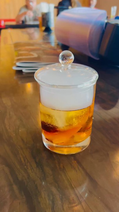 P.F. Chang's - Smoked old fashioned cocktail - Chinese Near Me - Clearwater, Florida