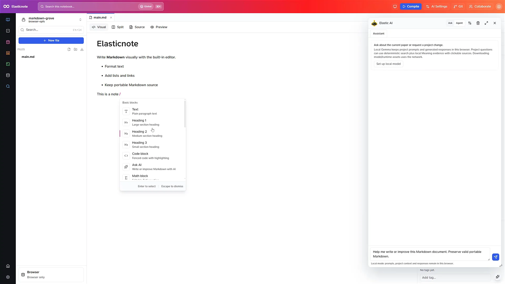Elasticnote — Take Unlimited Research Notes image 1