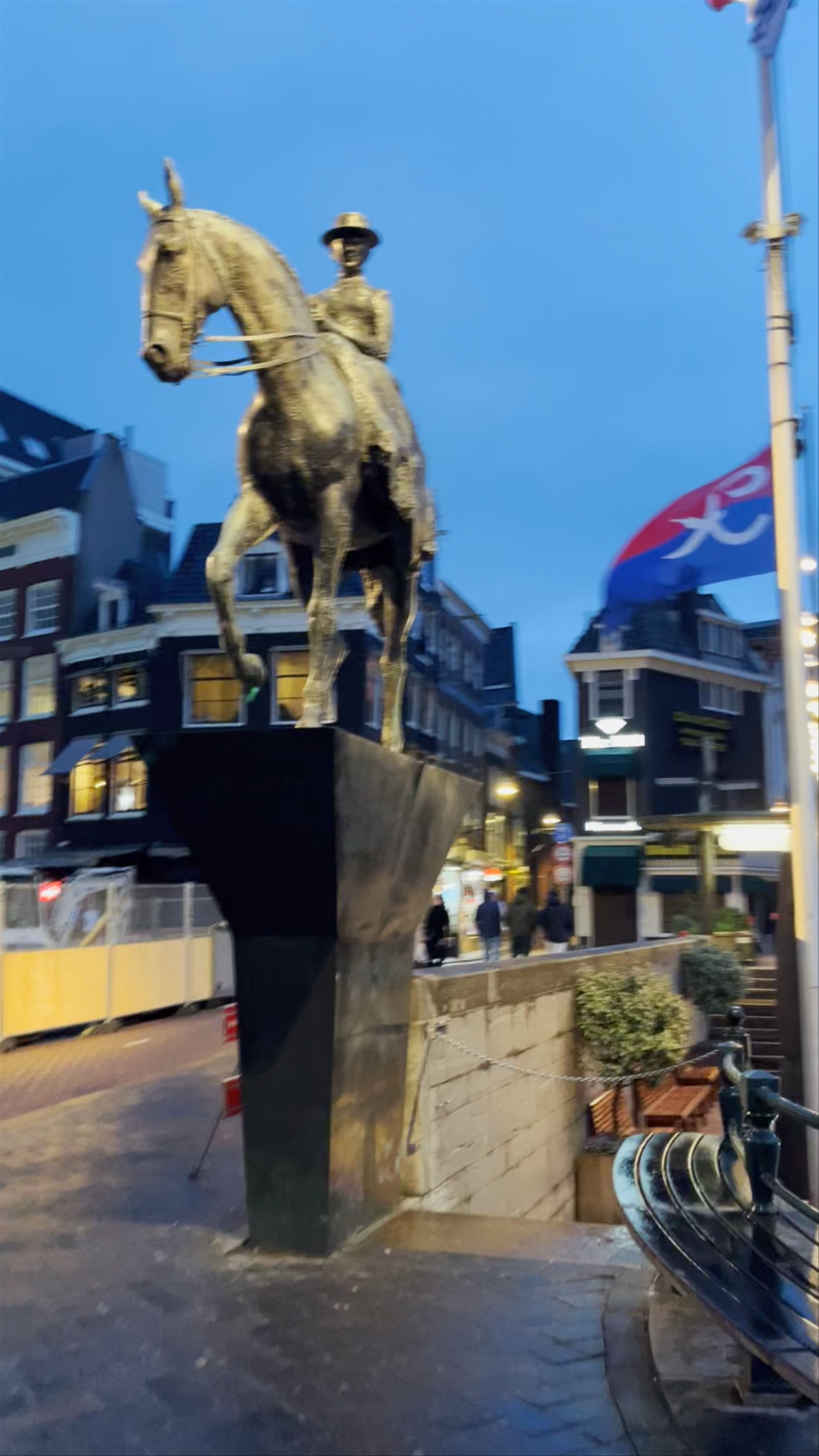 Equestrian Statue of Queen Wilhelmina at Rokin, Amsterdam