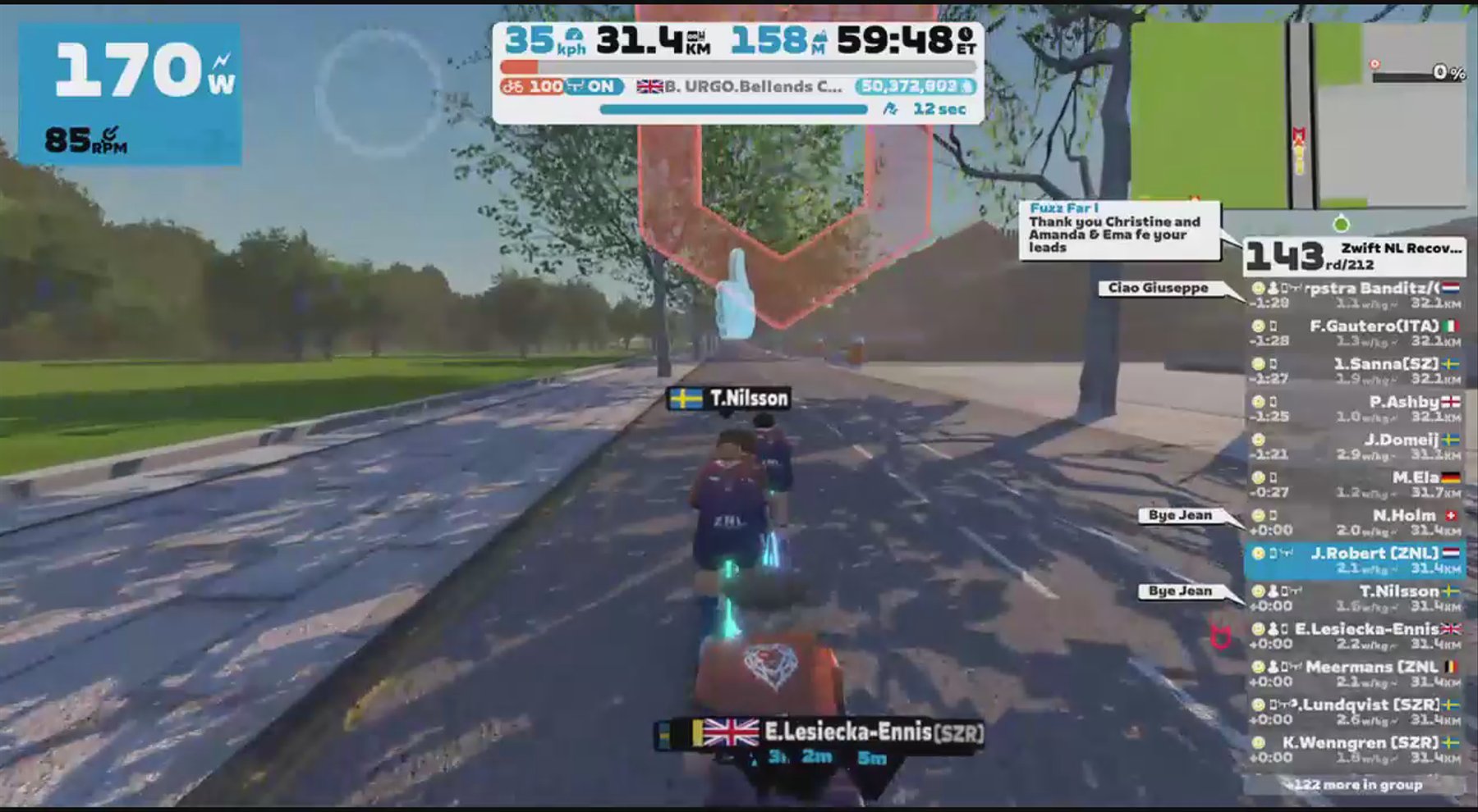 Zwift - Group Ride: Zwift NL Recovery Ride (D) on Greater London Flat in London