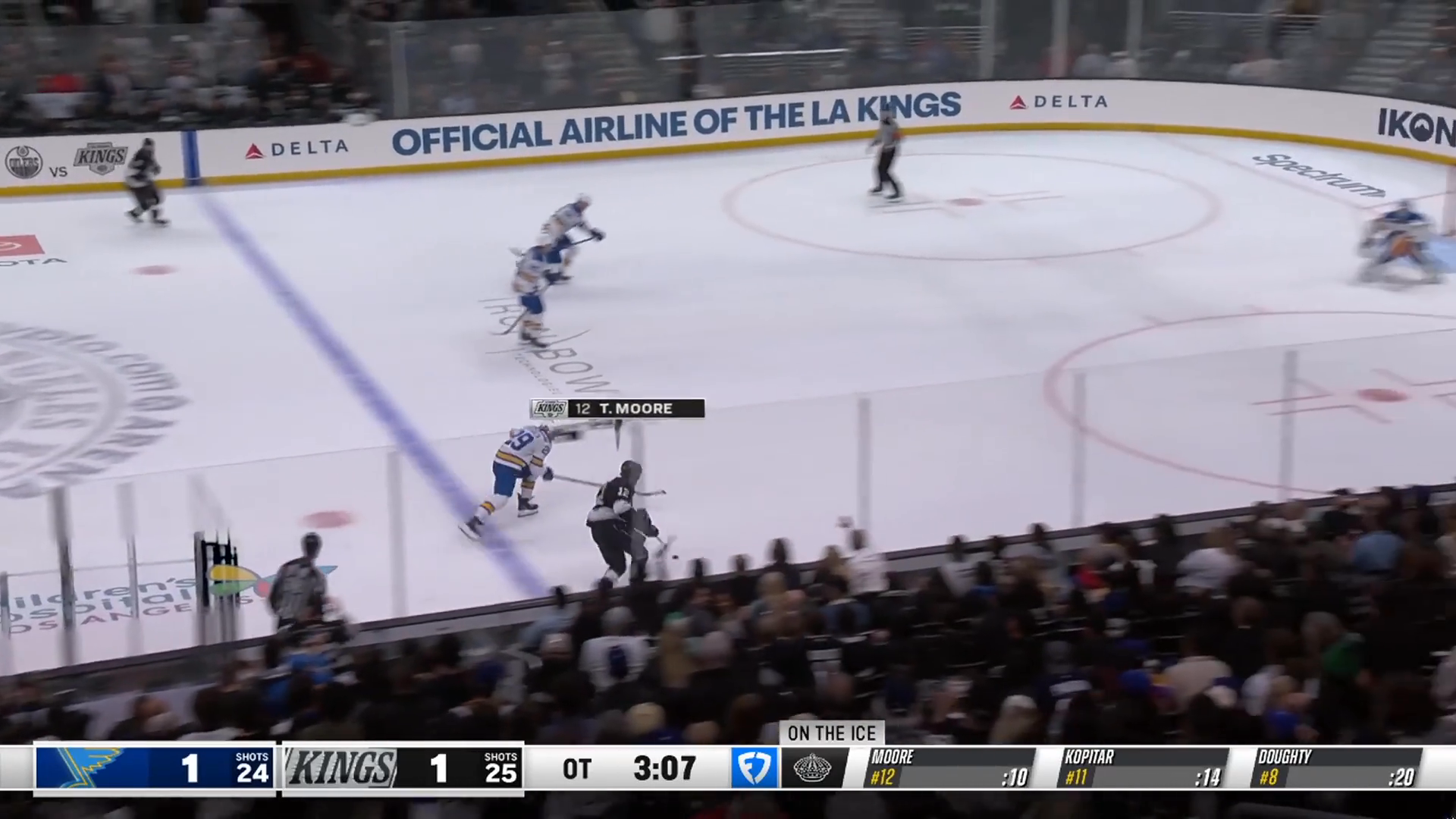 Trevor Moore's Overtime Winner Lifts Kings into Wild-Card Position · Apr. 1, 2026