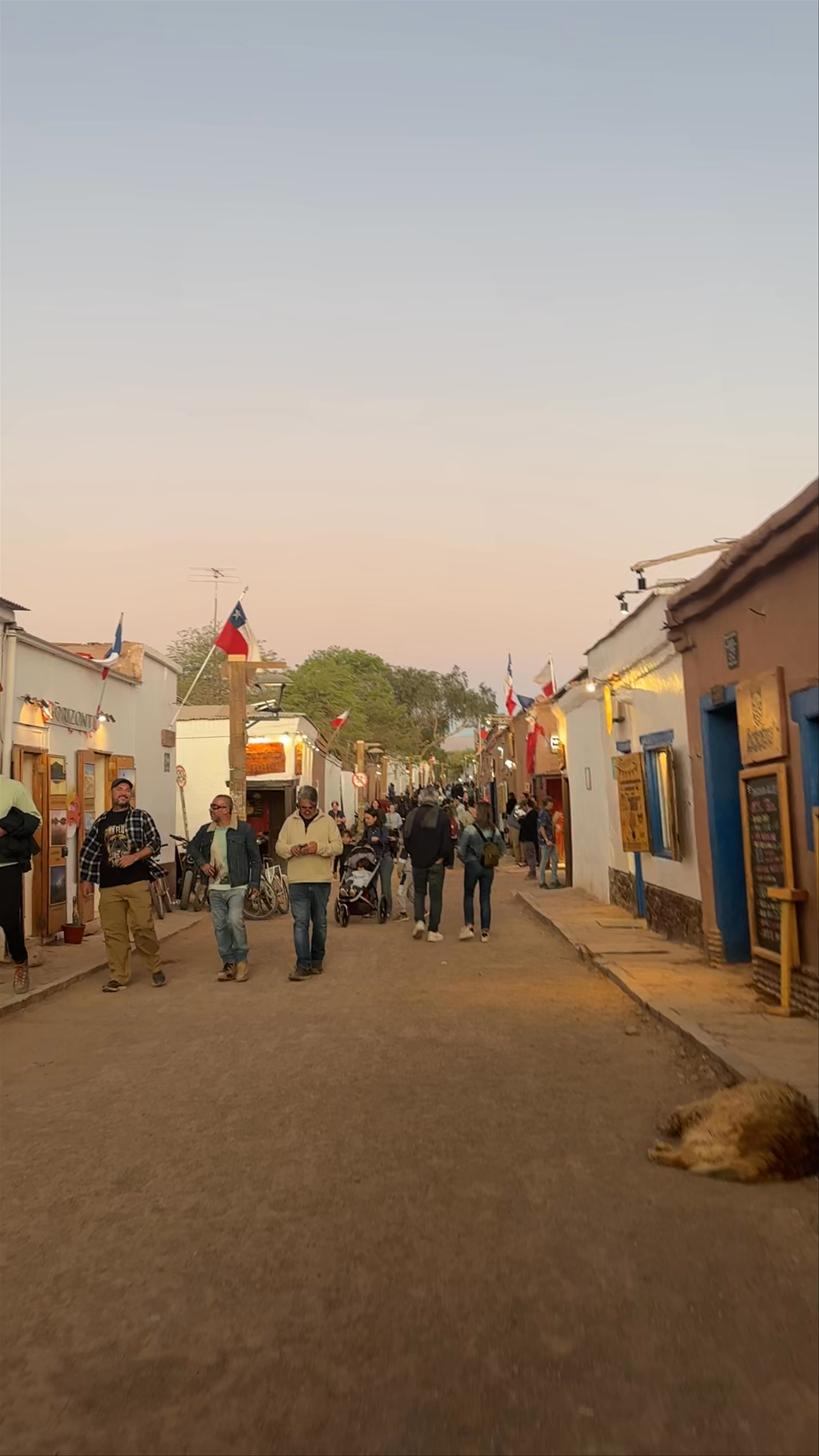 Evening Stroll Through San Pedro de Atacama's Calle Caracoles