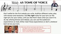 Music Phase 6.1 "Melody As Tone Of Voice" Part 1