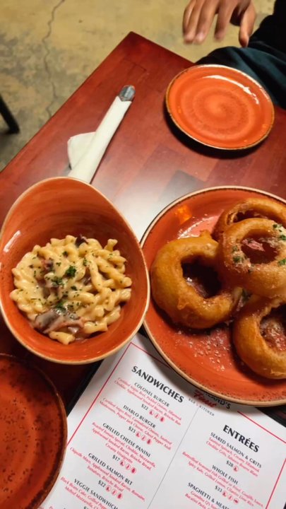 Brookland's Finest - Bacon Mac and cheese, Onion rings, and deviled eggs - New American Near Me - Washington, DC, District of Columbia