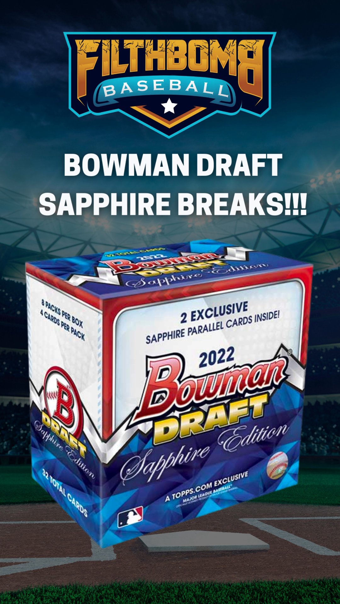 Whatnot BOWMAN DRAFT SAPPHIRE PYT + BEN BALLER 5CASE PICK YOUR