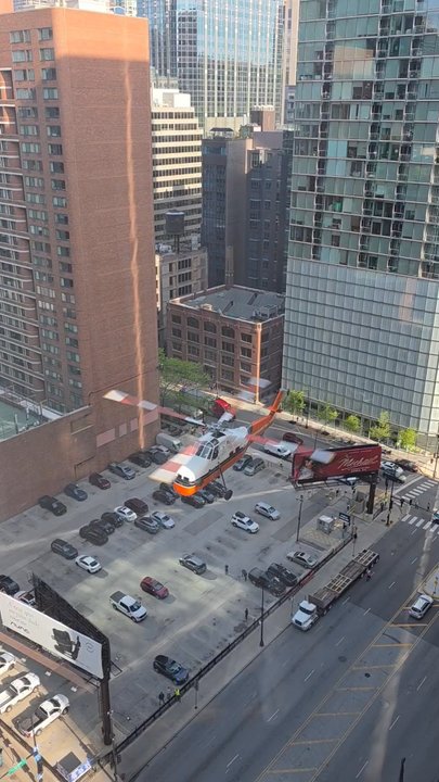 Embassy Suites by Hilton Chicago Downtown Magnificent Mile - Helo view from the 14th floor hotel room. - Hotels Near Me - Chicago, Illinois