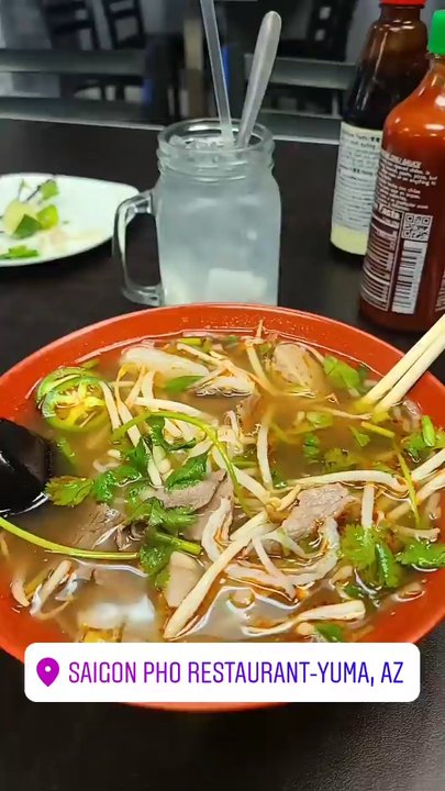 Saigon Pho Restaurant - Regular size combination Pho. - Vietnamese Near Me - Yuma, Arizona