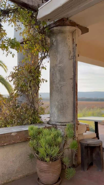 Scribe Winery - Patio seating at sunset - Wineries Near Me - Sonoma, California