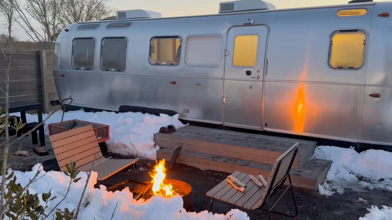 AutoCamp Cape Cod - They have bundles of wood on the property to purchase. Don't worry if you forgot your marshmallows they have it all there! - Vacation Rentals Near Me - Falmouth, Massachusetts