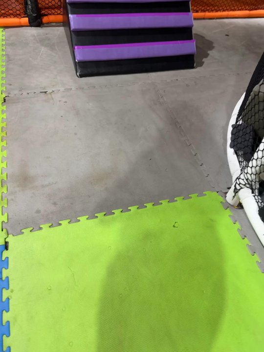 The Rush Fun Park - One of the dirty floors, one small section of many - Indoor Playcenter Near Me - Universal City, Texas