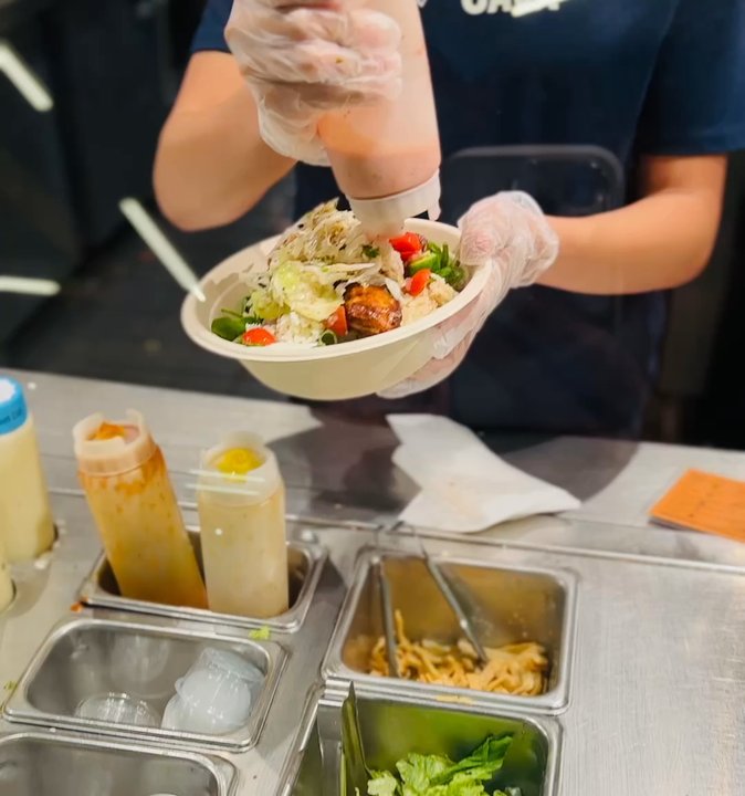 CAVA - The last step was the strawberry sesame dressing. - Mediterranean Near Me - Charlotte, North Carolina