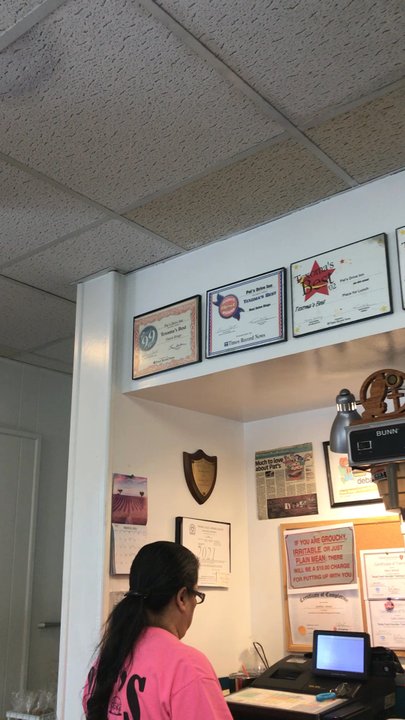 Pat's Drive Inn - Impressive awards, Texoma's Best certificates - Diners Near Me - Wichita Falls, Texas