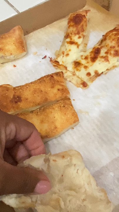 Pizza Plus - Dough should be this spreadable when it's fully cooked. - Pizza Near Me - Newman, California