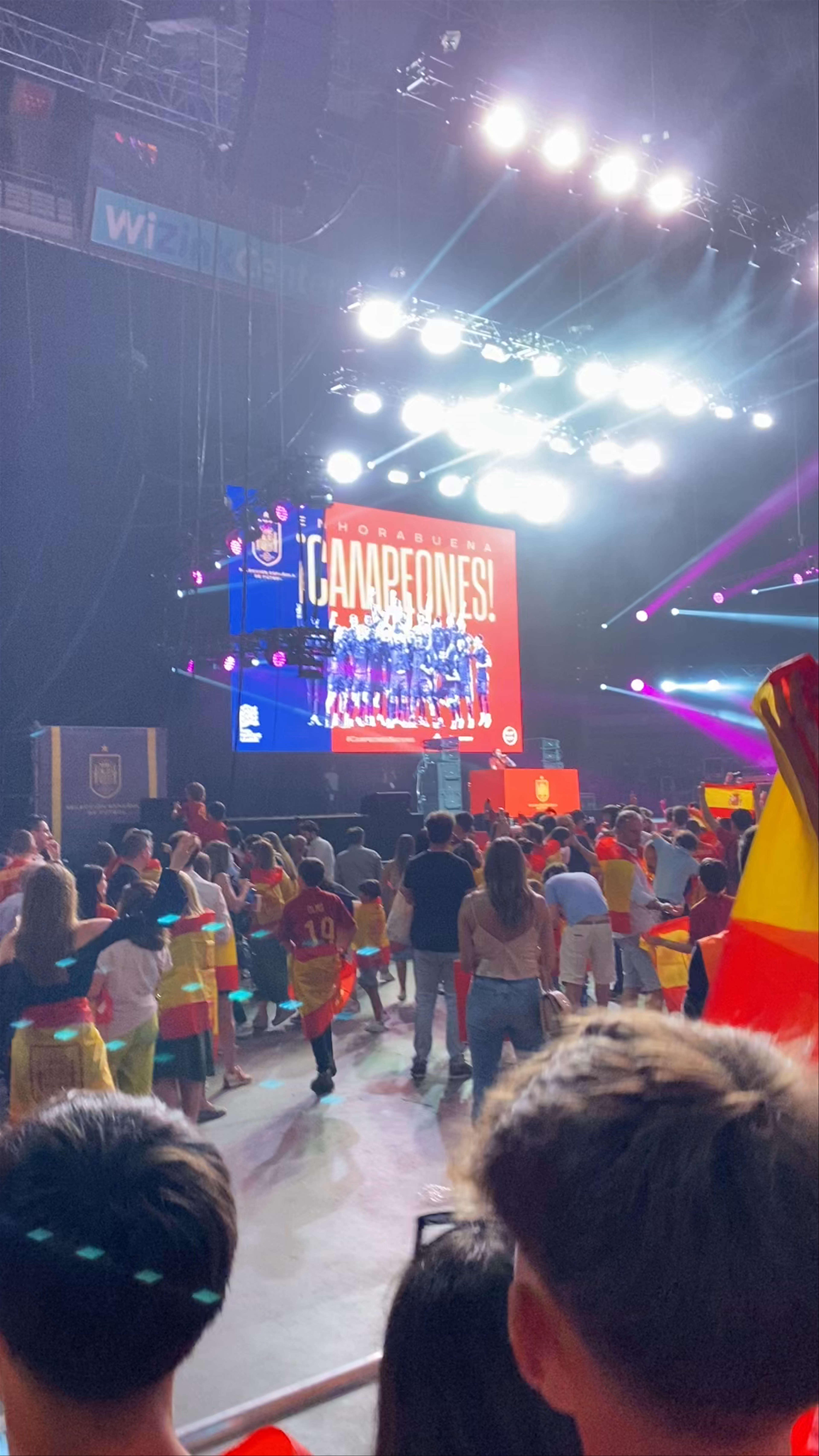 Electrifying Victory Celebration at WiZink Center, Madrid