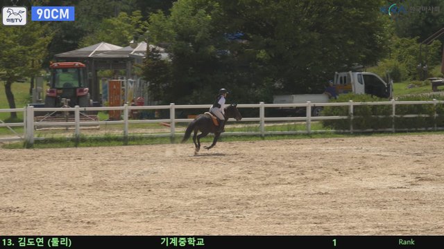 김도연9 (둘리) — 제20회 농림축산식품부장관배 승마대회 · 장애물 90cm