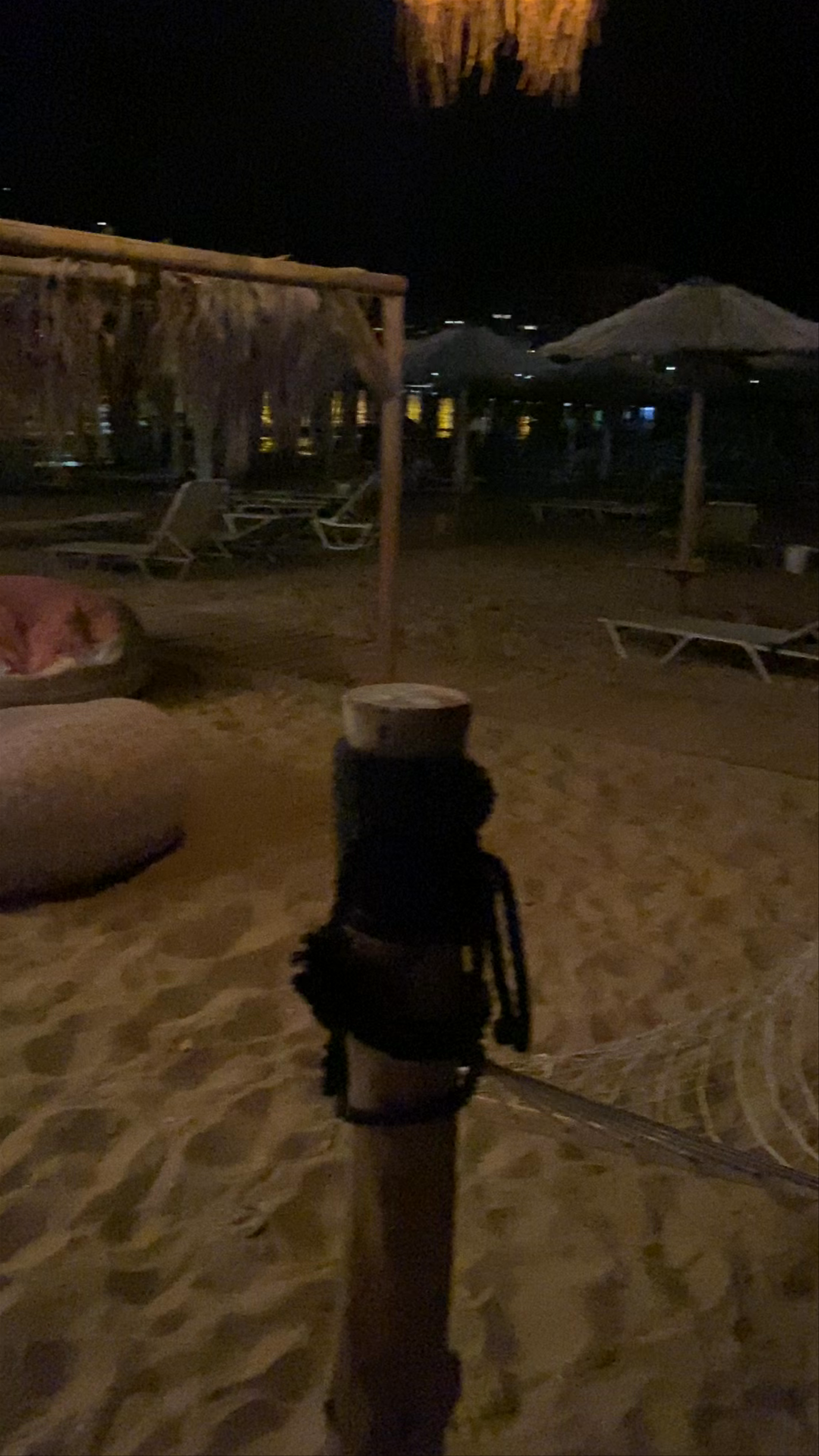 Nighttime Serenity at Varkiza Resort Beach, Vari, Greece