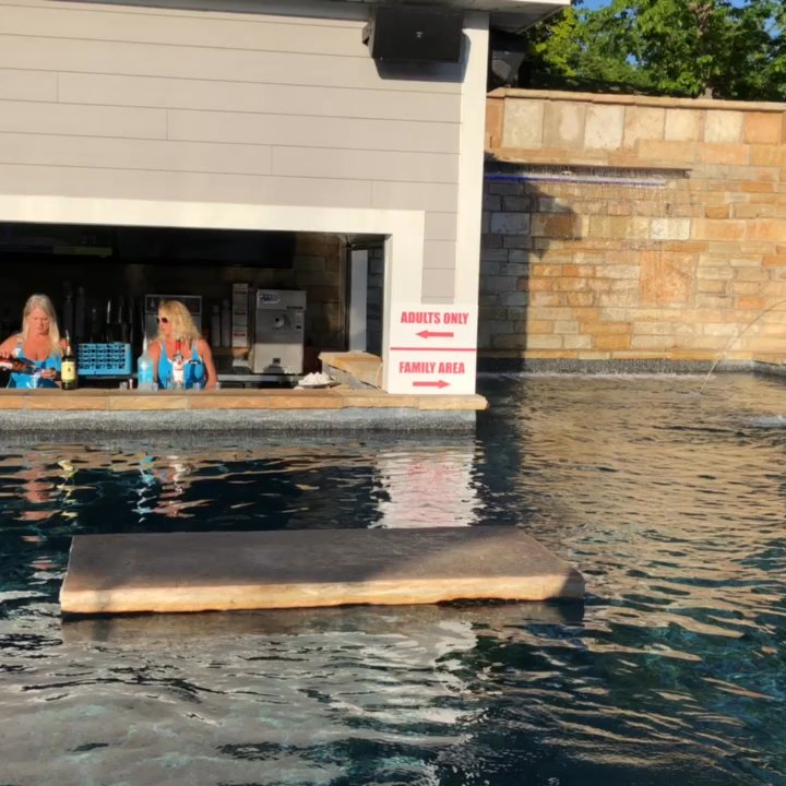 Boathouse Lakeside Bar & Grill - Boathouse Poolside being goofy - American Near Me - Eldon, Missouri