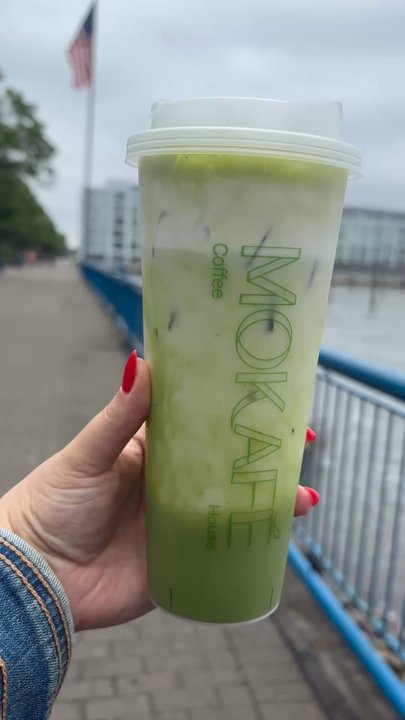 Mokafe - Pistachio matcha - Desserts Near Me - Weehawken Township, New Jersey