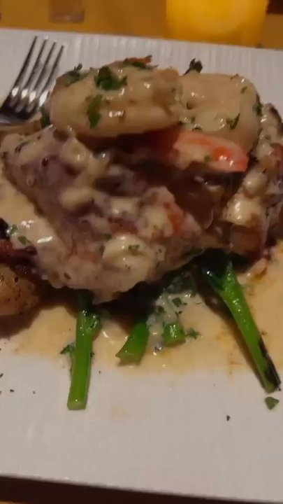 The Standard - This was a special with salmon, shrimp, broccolini, and fingerling potatoes - French Near Me - Cleveland, Ohio