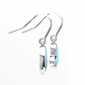 Larimar Heart Sterling Silver Earrings by Marahlago