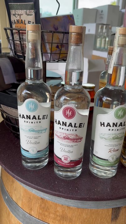 Hanalei Spirits - Spirits available for purchase at the time of our visit - Distilleries Near Me - Kilauea, Hawaii