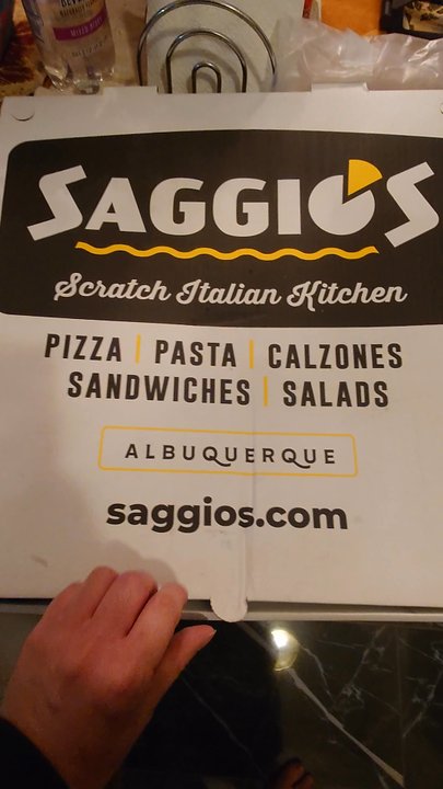 Saggio's Uptown - I never get tired of Saggio's. Behold: Saggio's giant size pizza. - Pizza Near Me - Albuquerque, New Mexico