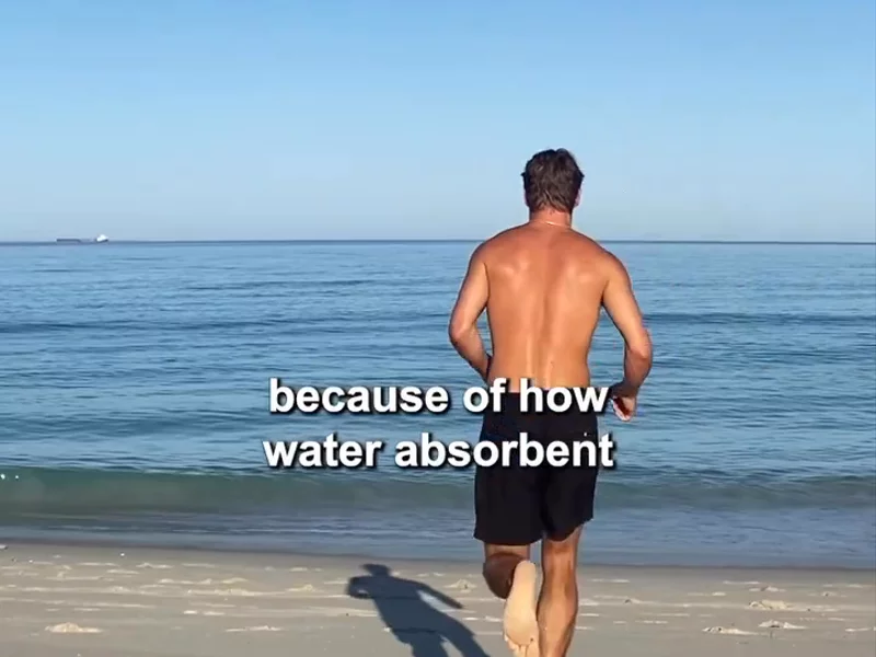 Beach towel UGC video