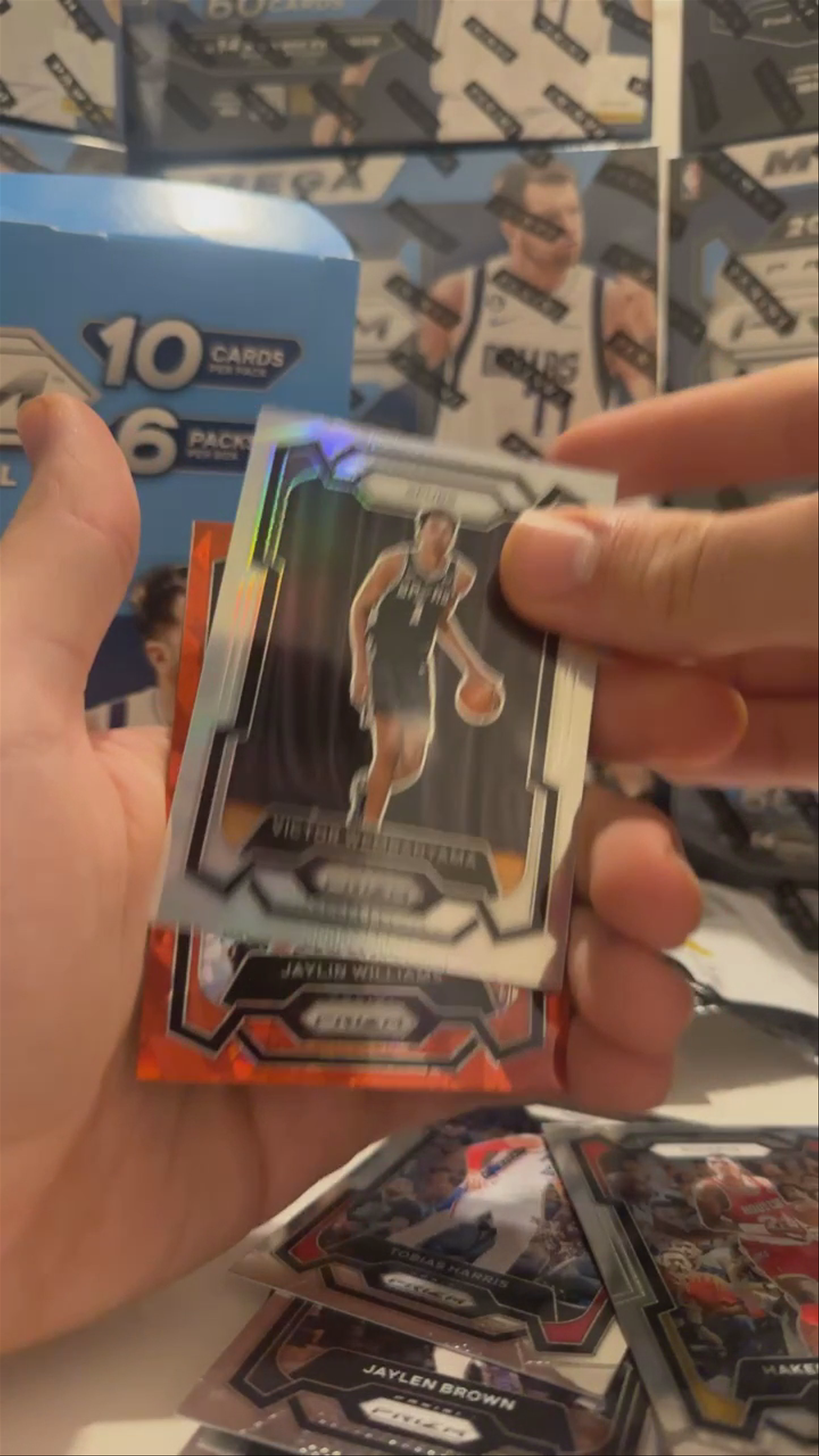 PANINI MEGA BOX PRIZM BOX BREAK!! RED ICE RANDOM TEAM! 