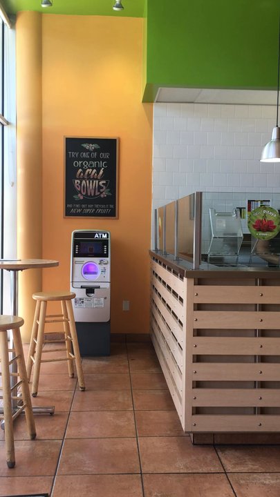 Fruitthies - This is the whole place. Small but there is seating outside - Juice Bars & Smoothies Near Me - Costa Mesa, California