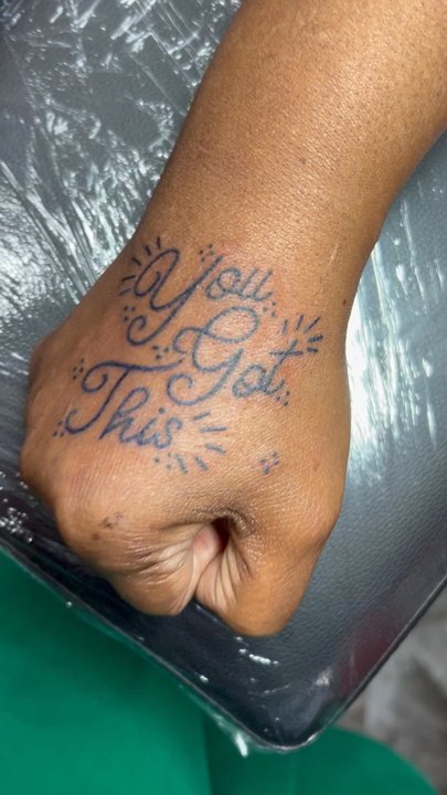 Clean And Sharp Tattoos - This a video of my quote You got this and Butterfly it's very beautiful and my first tattoos. - Tattoo Near Me - Atlanta, Georgia