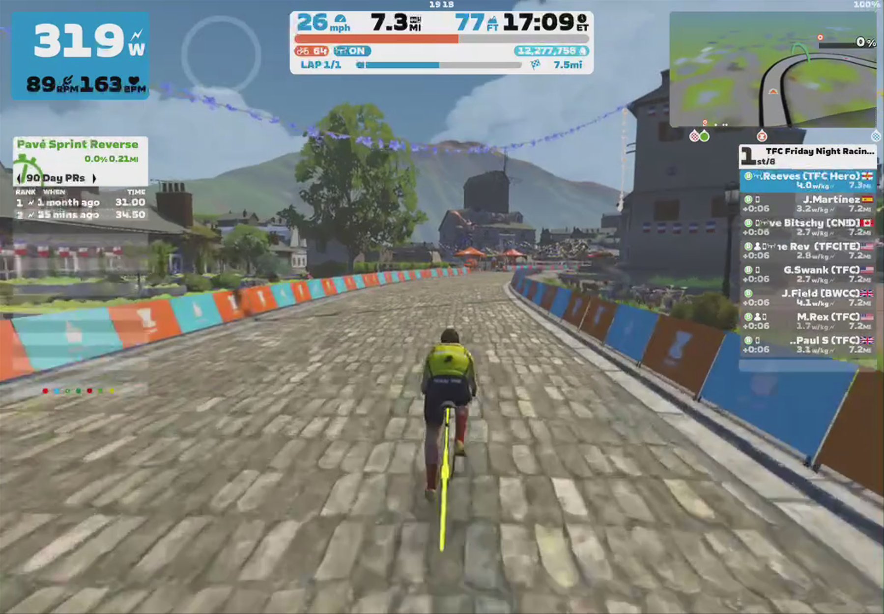 Zwift - Race: TFC Friday Night Racing - Autumn Series (B) on Casse-Pattes in France