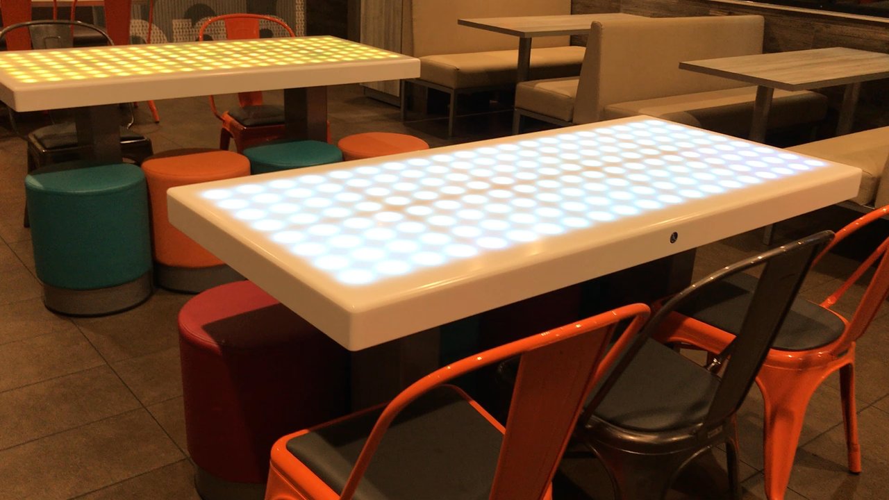 McDonald's - Fun kid tables to play with the lights to change the colors - Burgers Near Me - San Ysidro, California