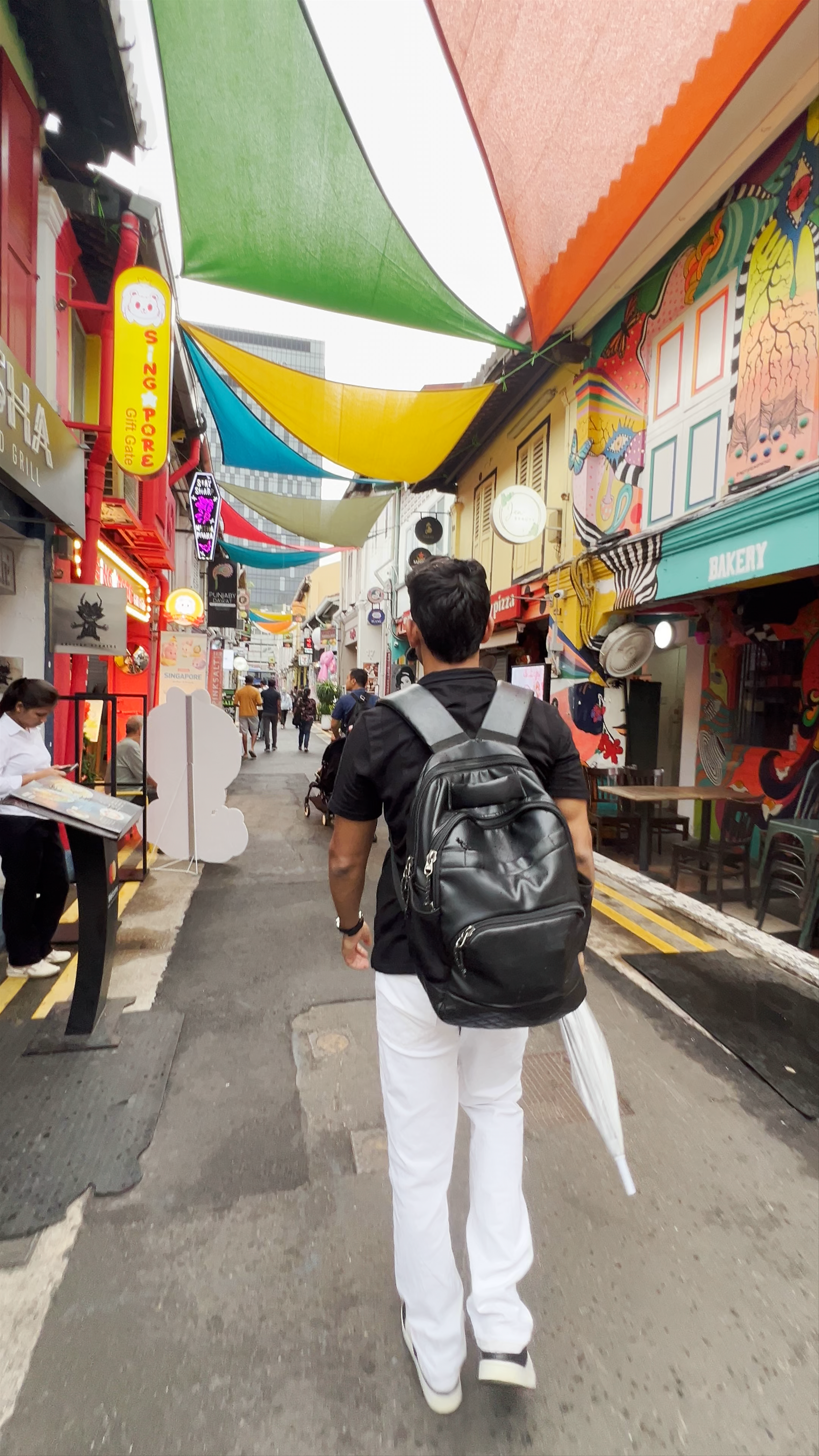 Vibrant Stroll Through Haji Lane, Singapore's Colorful Urban Gem