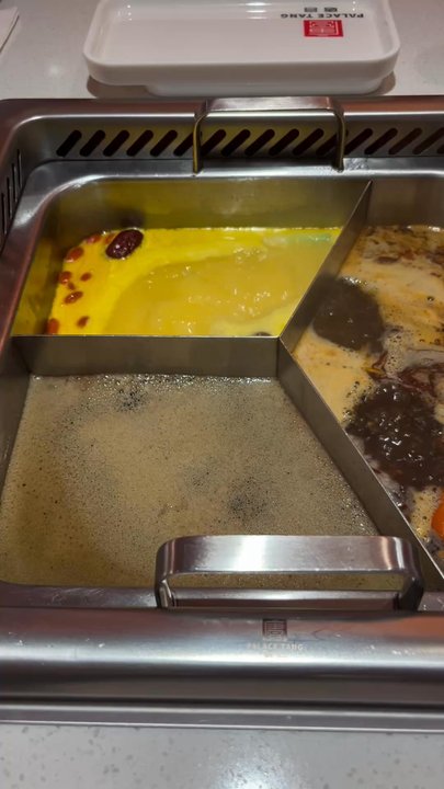 Palace Tang - Video of hot pot mushroom, medium schezuan, golden broth. - Hot Pot Near Me - Ann Arbor, Michigan