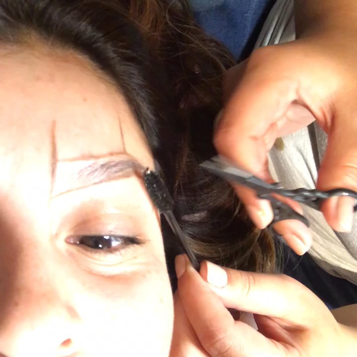 Brows By Natalia - She's just trimming!!! - Waxing Near Me - Los Alamitos , California