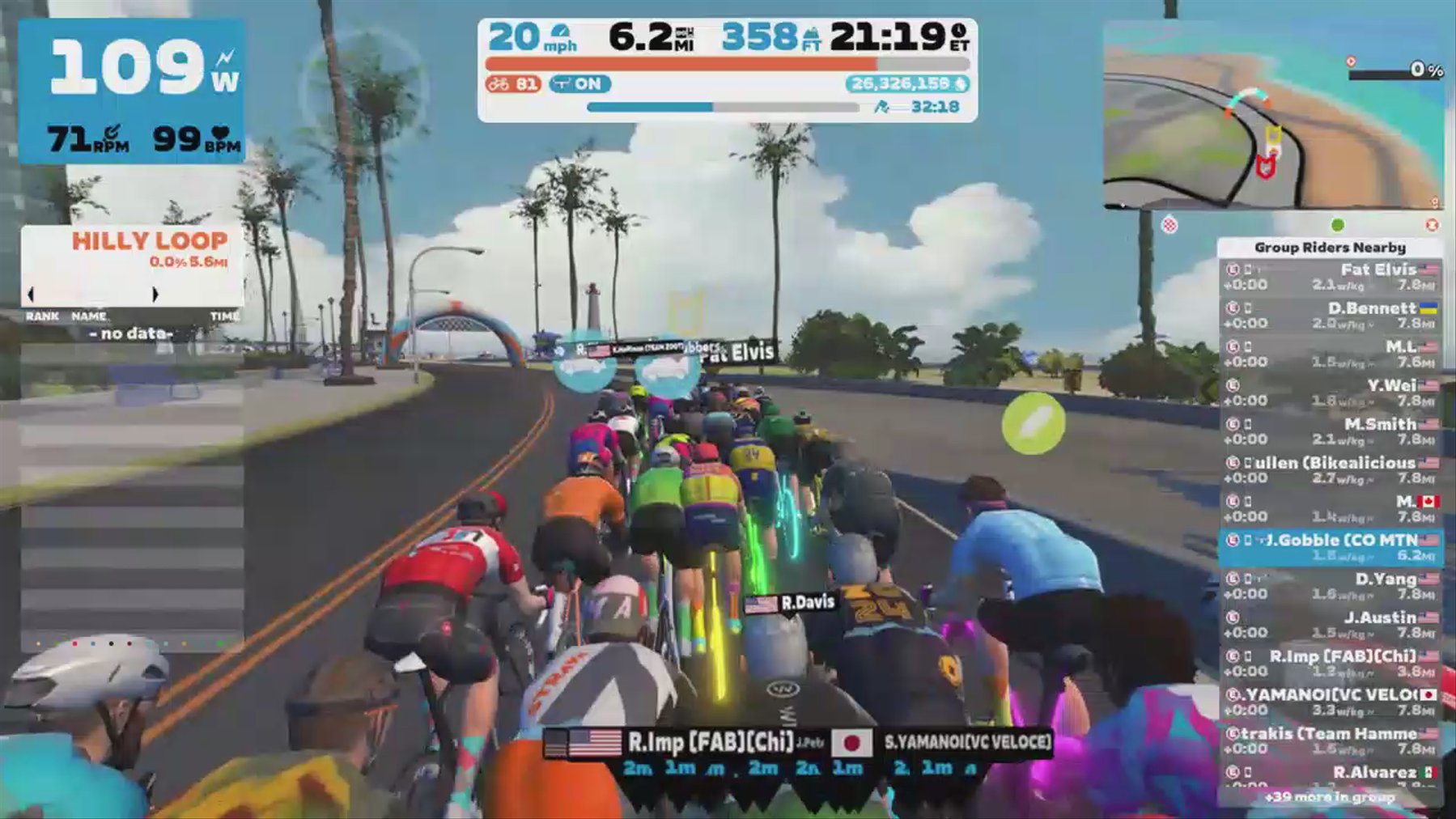Zwift - Group Ride: Bikealicious Mondays with Nelson! (E) on Loop de Loop in Watopia