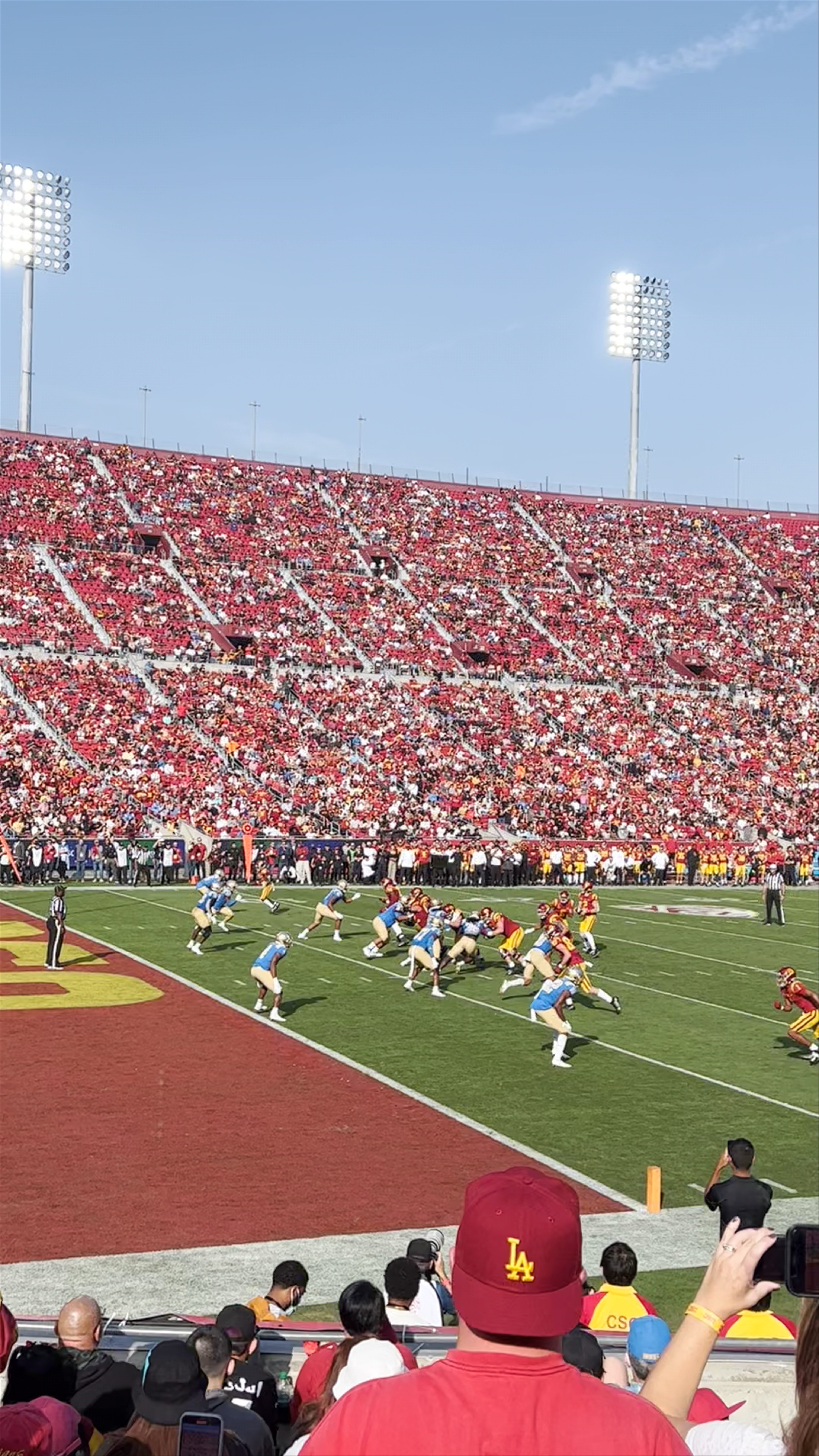 Epic Game Day Atmosphere at LA Memorial Coliseum