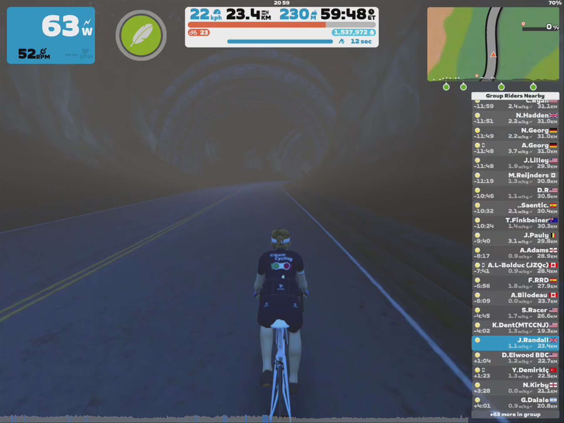 Zwift - Group Ride: Cigala Cycling Social Ride  (D) on Canopies and Coastlines in Watopia