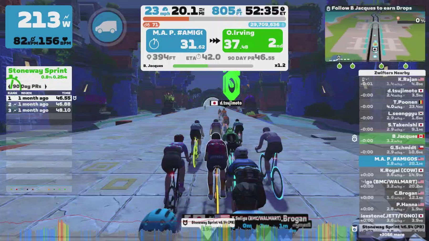 Zwift - Pacer Group Ride: Sugar Cookie in Watopia with Jacques