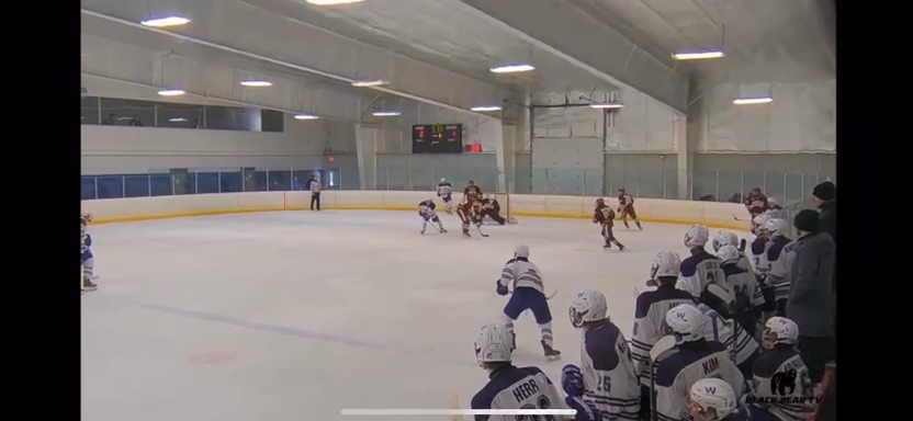 Viktor Gasparovic's Offensive move on the blue line- shot on net
