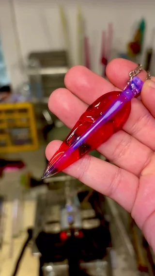 Preview pic of Ruby slipper and Pink Slyme leaf pendant