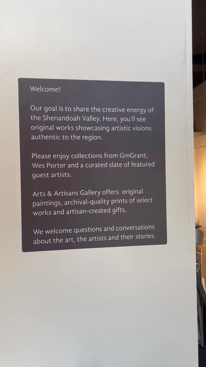 Arts and Artisans - First impression of new gallery in Luray - Art Galleries Near Me - Luray, Virginia