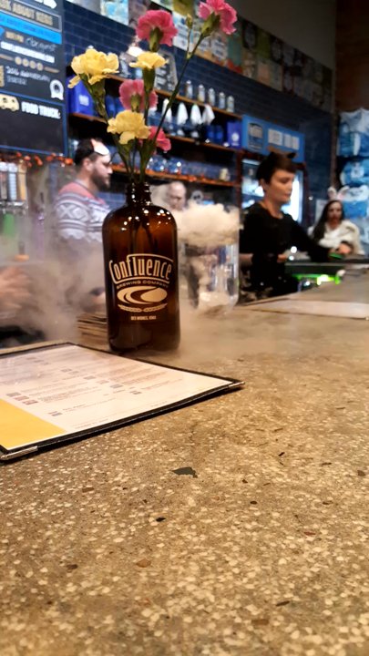 Confluence Brewing Company - Spooky atmosphere for the Halloween party. - Breweries Near Me - Des Moines, Iowa