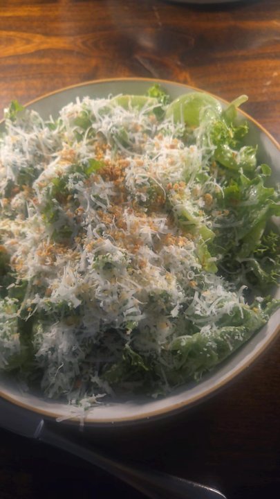 Eberly - Caesar salad Summer salad Zucchini Happy hour burger - Bars Near Me - Austin, Texas