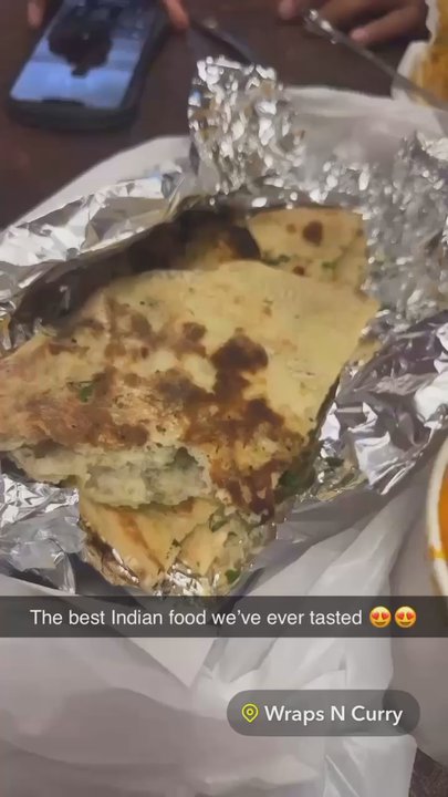 Wraps N Curry - Chicken Makhani, masala beef fries, and garlic naan. - Indian Near Me - Phoenix, Arizona