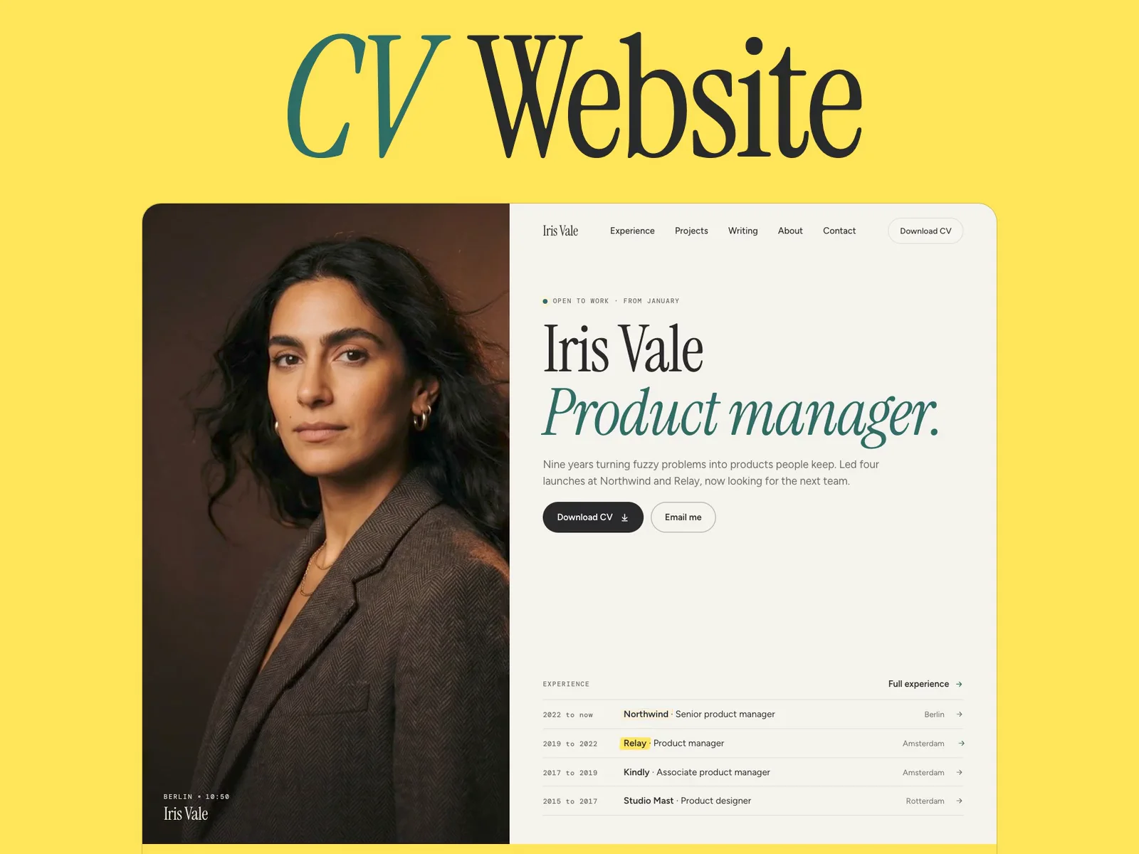 CV Website